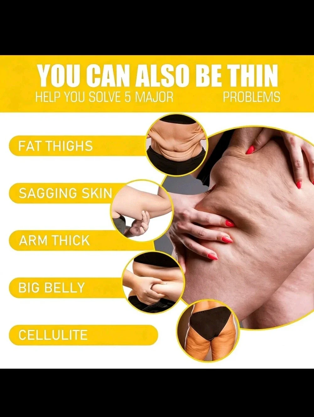 Hot Gel - Orange & White Anti-Cellulite Gel. 3PACK